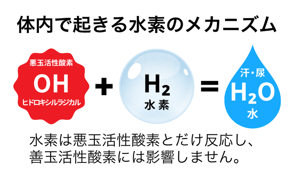 水素反応イメージ（仮画像）